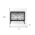 Rectangular Black Metal Desk Table Clock