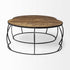 S2 41" & 38" Round Wood Top Nesting Coffee Tables