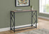 44" Taupe And Black Frame Console Table