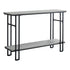 47" Gray And Black Frame Console Table With Storage