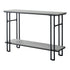 47" Gray And Black Frame Console Table With Storage