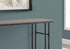 47" Taupe And Black Frame Console Table With Storage