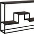 48" Brown And Black Frame Console Table With Storage