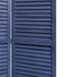 3 Panel Dark Blue Shutter Screen Room Divider