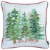 Set Of 4 18" Christmas Trees Throw Pillow Cover In Multicolor