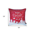 Set Of 4 18" Christmas Merry Bright Throw Pillow Cover In Multicolor