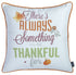 Set of Four 18" X 18" Orange and White Thanksgiving Polyester Pillow Covers