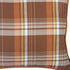 Set Of Four 18" Orange And Brown Plaid Pumpkins Throw Pillow Covers