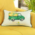 Set Of Four 20" Green Pumpkin Pick Up Truck Lumbar Pillow Covers