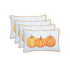 Set Of Four 20" Orange Pumpkin Trio Lumbar Throw Pillow Covers