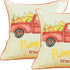 Set Of 2 18" Pumpkin Truck Throw Pillow Cover