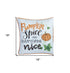 Set Of Four 18" Orange Green Pumpkin Halloween Throw Pillow Covers