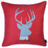 Set Of 4 18" Winter Deer Throw Pillow Cover In Multicolor