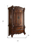 87" Two Doors Cherry Wood Tv Armoire