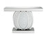 Clear Glass And Faux Crystal Console Table