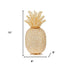 15" Gold Faux Crystal Decorative Pineapple