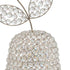 17.5" Jumbo Faux Crystal Silver Pear Sculpture