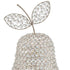 17.5" Jumbo Faux Crystal Silver Pear Sculpture