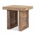 20" Brown Solid Wood End Table