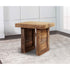 20" Brown Solid Wood End Table