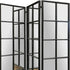 3 Panel Black And Brown Room Divider With An Optical Illusion