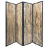 4 Panel Brown Room Divider