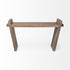 16" Brown Solid Wood 4 Legs Console Table