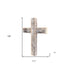 Rustic Weathered Grey Reclaimed Wood Cross Decoration