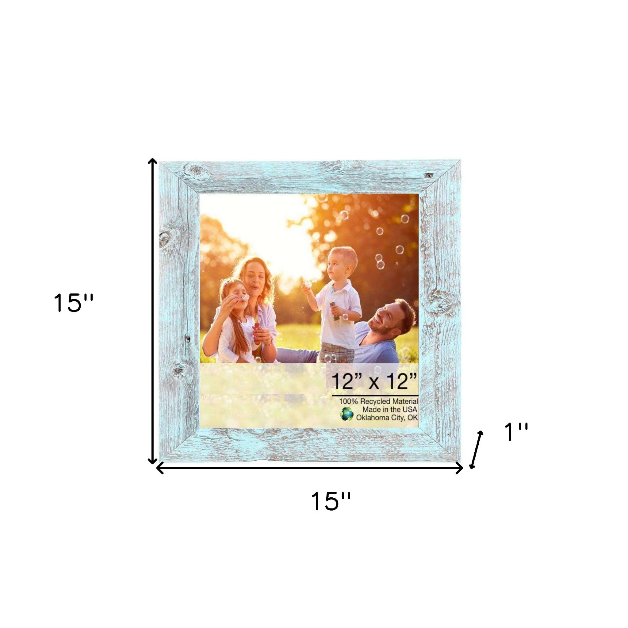 12 X 12 Rustic Blue Picture Frame