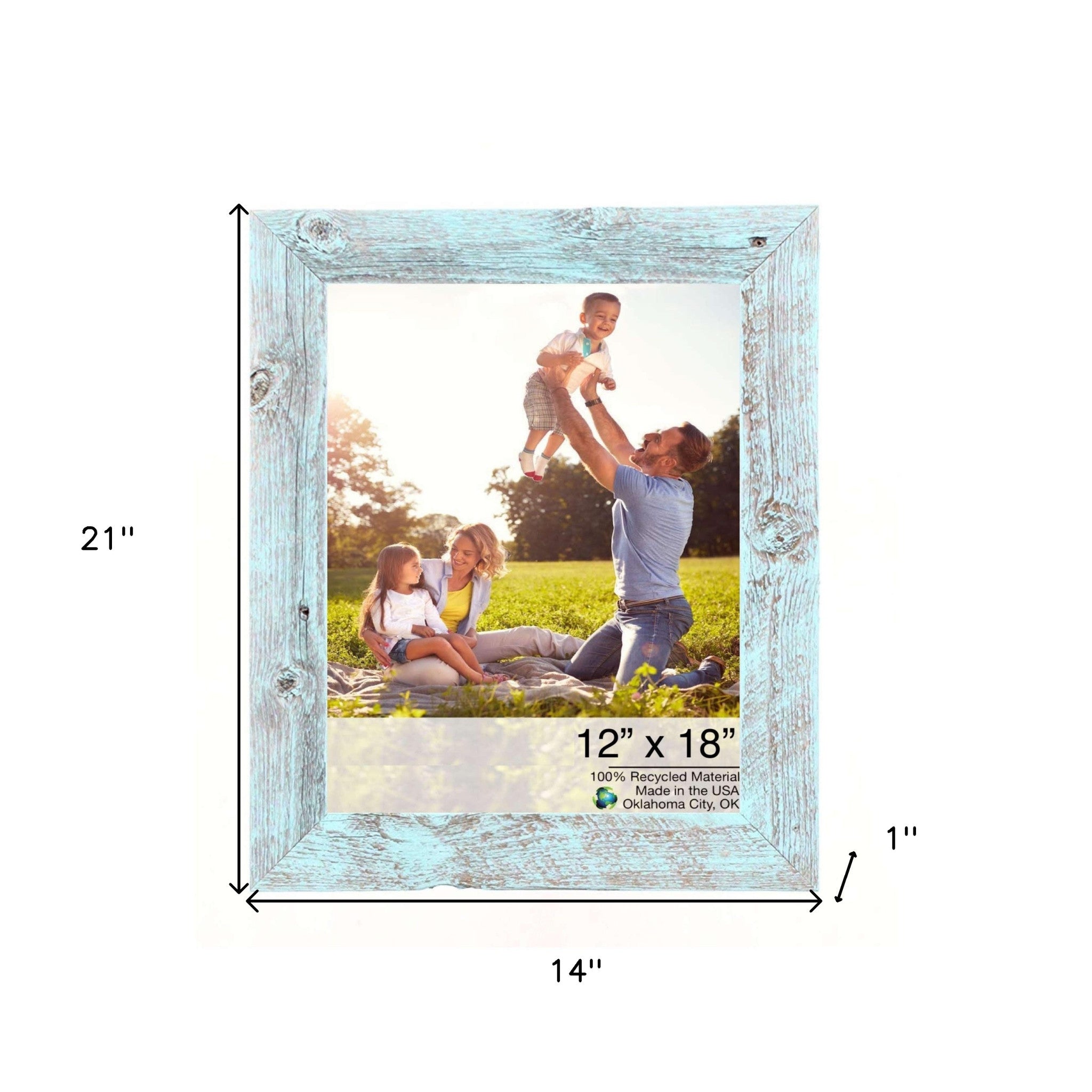 12X18  Rustic Blue Picture Frame