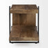 22" Brown Solid Wood Square End Table