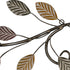 Warm Scrolling Metal Leaves Over Door Wall Decor