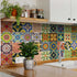 6" X 6" Mediterranean Brights Mosaic Peel And Stick Removable Tiles