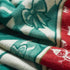 Ultra Soft Green Christmas Scene Handmade Queen Size Throw Blanket