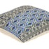 Gray And Blue Aztec Diamond Throw Pillow