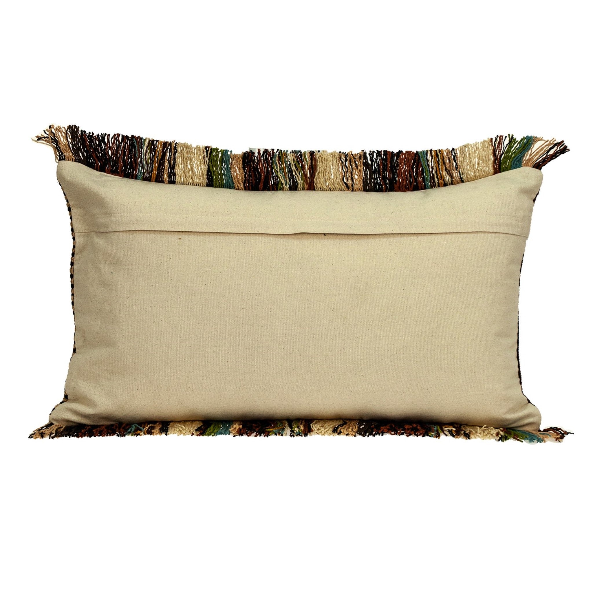 Bohemian Fringe Throw Pillow