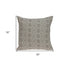 Beige And Mocha Throw Pillow