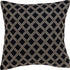 Charcoal Diamond Throw Pillow