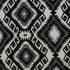 Jet Black And White Geo Throw Pillow