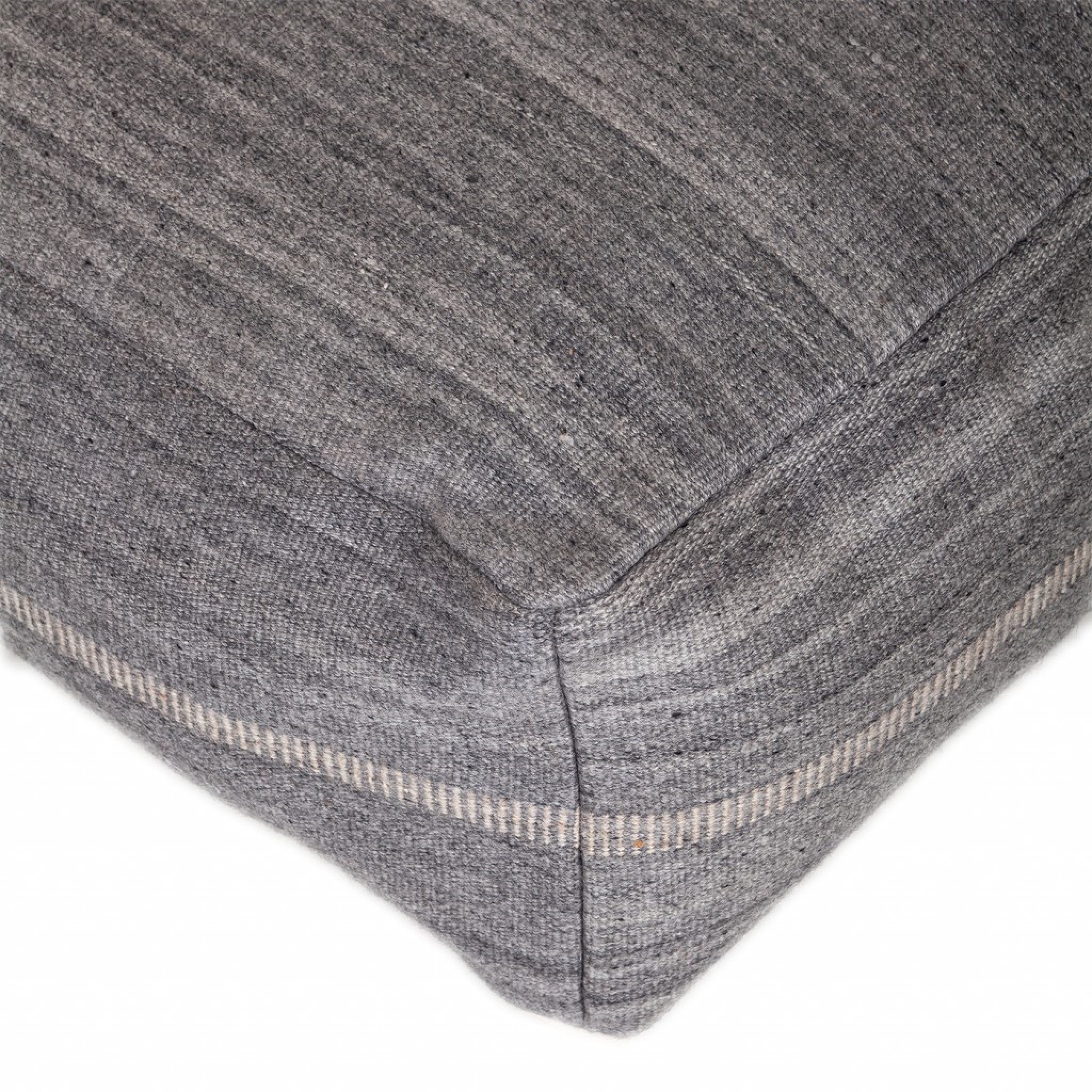 Steel Grey Stylish Pouf