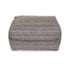 Stone Gray And Brown Pouf