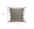 Neutral Sand Woven Throw Pillow