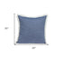 Chambray Blue And White Throw Pillow