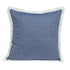 Chambray Blue And White Throw Pillow