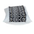 Black And White Patched Throw Pillow