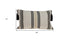 Black And Cream Vertical Stripe Lumbar Pillow