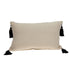 Black And Cream Vertical Stripe Lumbar Pillow