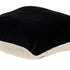 Black Velvet Two Tone Throw Pillow