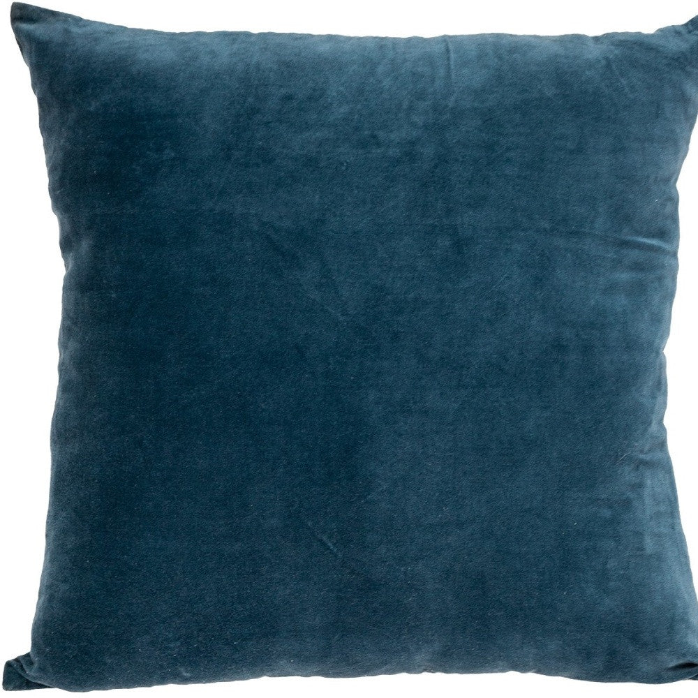 Aqua Teal Two Tone Throw Pillow