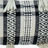 35" Black And White Geo Long Lumbar Throw Pillow